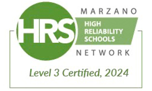 Marzano Network High Reliability Schools, Level 3 certified 2024