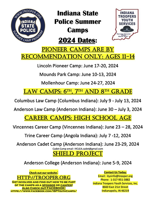 ISP Summer Camps flyer